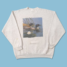 Vintage Ducks Sweater Large 