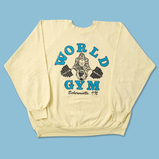 Vintage World Gym Sweater XLarge 