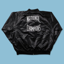 Vintage Satin Varsity Jacket Large 