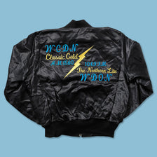 Vintage Satin Varsity Jacket Large 