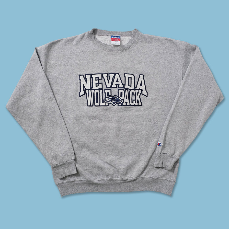 Vintage Champion Nevada Wolf Pack Sweater Large 