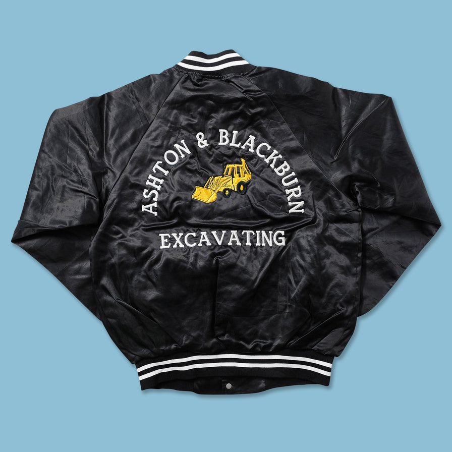 Vintage Satin Varsity Jacket Medium 