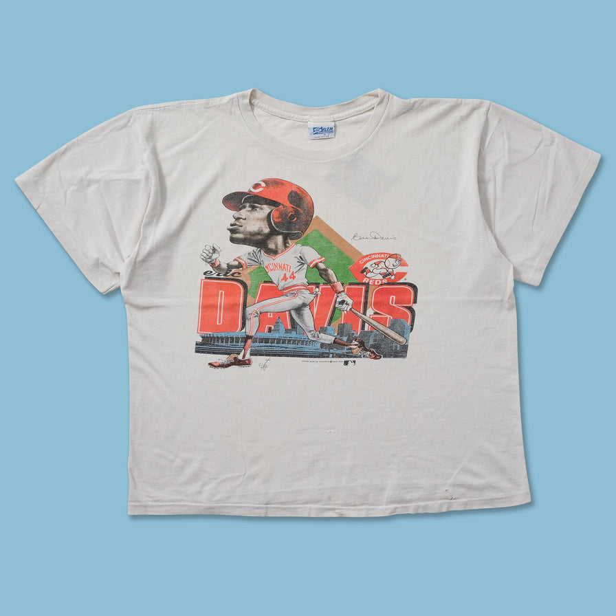 1989 Cincinnatti Reds Eric Davis T-Shirt Medium 