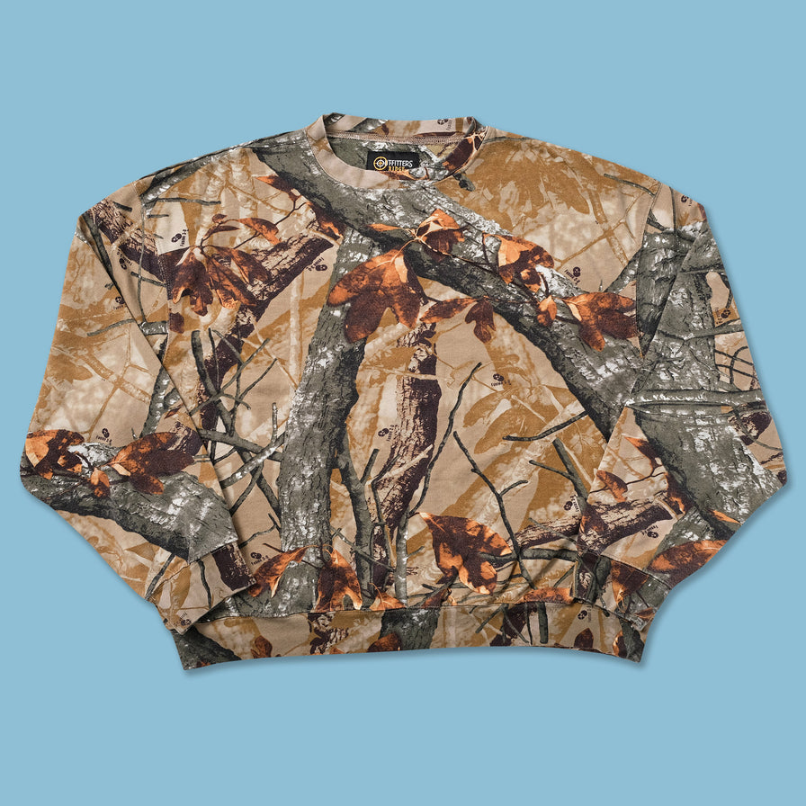 Real Tree Camo Sweater XLarge - Double Double Vintage