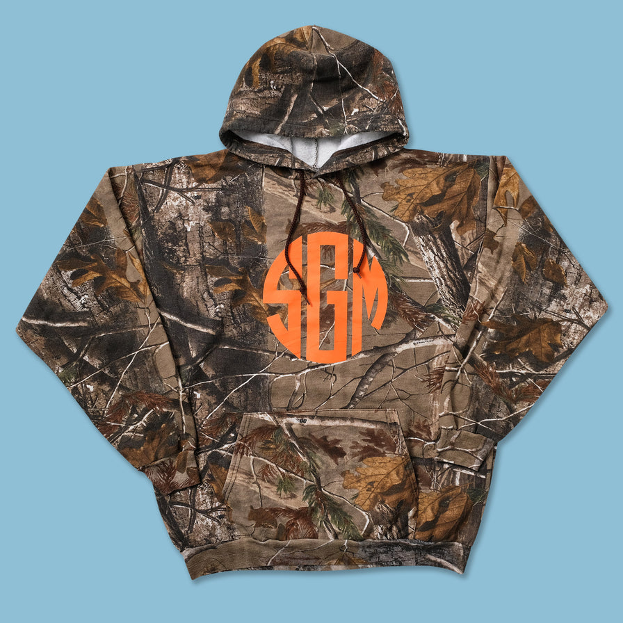 Real Tree Camo Hoody Large - Double Double Vintage