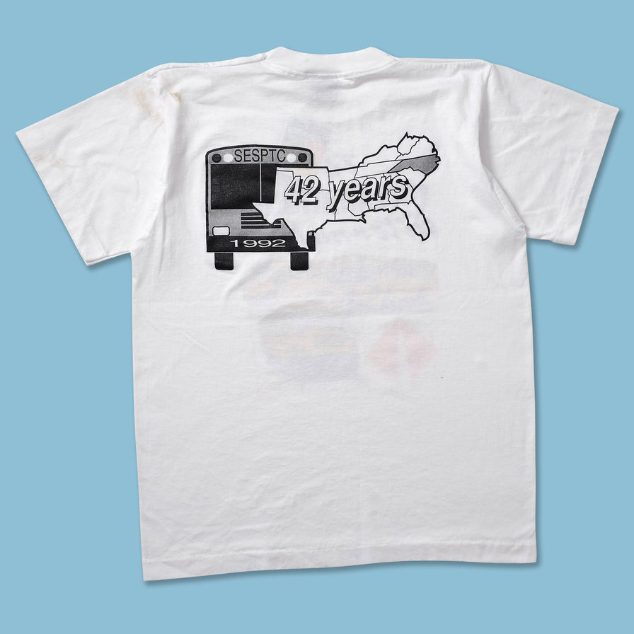 1991 School Bus T-Shirt Medium - Double Double Vintage