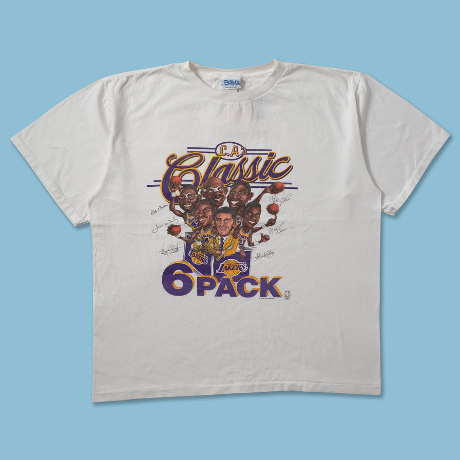 1987 Los Angeles Lakers 6 Pack T-Shirt Large