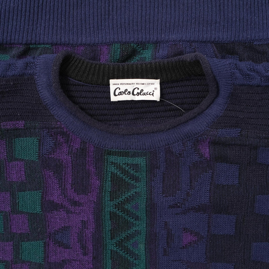 Vintage Carlo Colucci Knit Sweater XLarge 