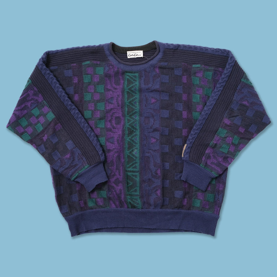 Vintage Carlo Colucci Knit Sweater XLarge 