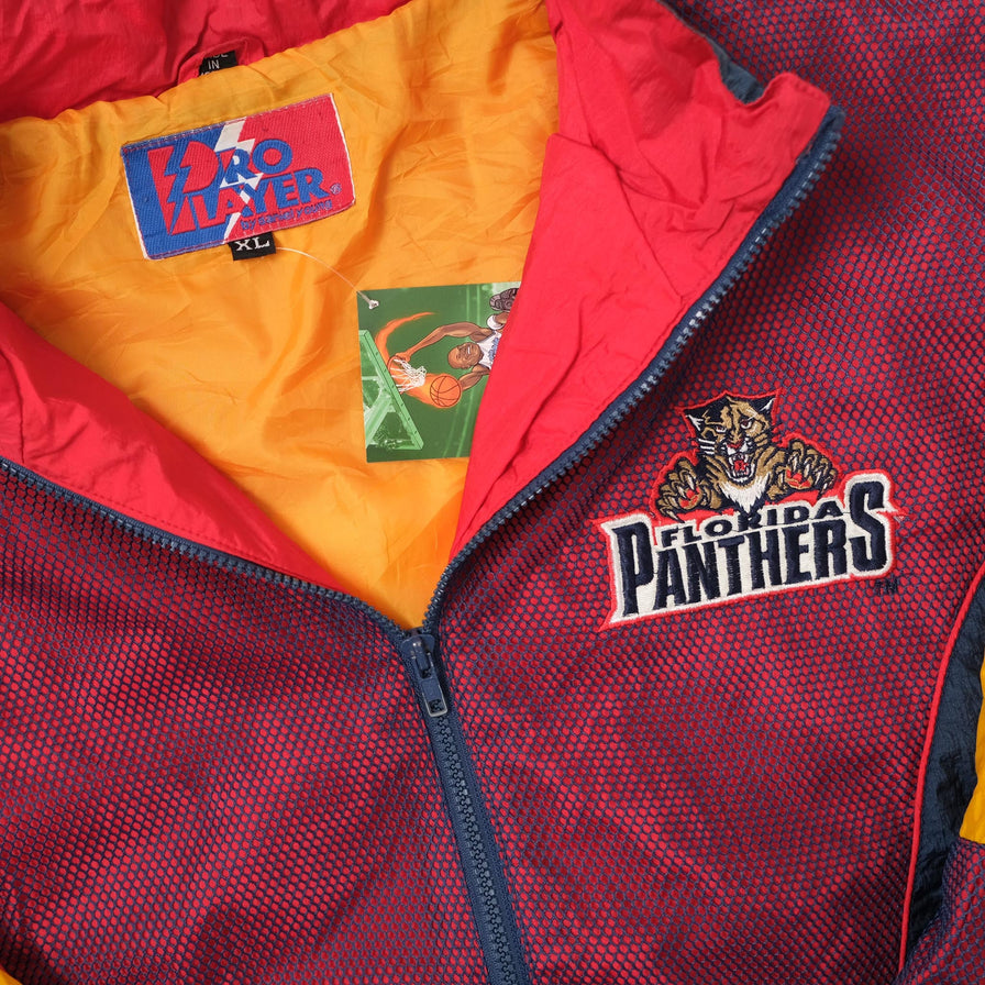 Vintage Florida Panthers Track Jacket Large 