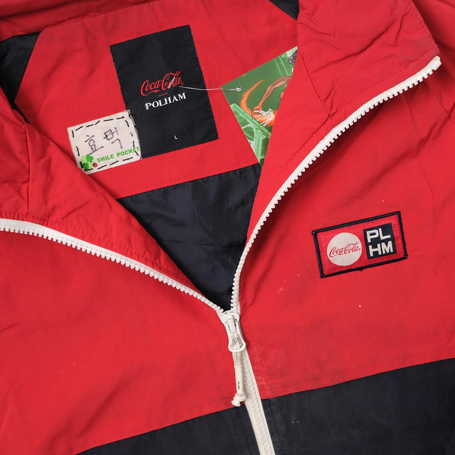 Vintage Coca Cola Rain Jacket Large 