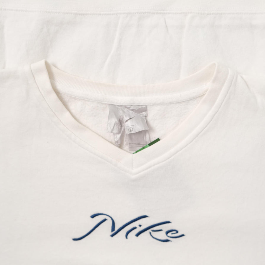 Vintage Nike V-Neck Sweater Large 