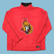 Vintage Ottawa Senators Q-Zip Fleece Medium 