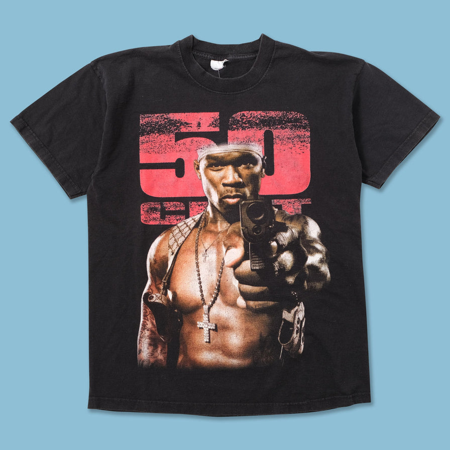 Vintage 2003 50 Cent No Fear Mercy Tour T-Shirt Medium 