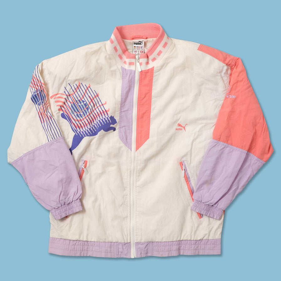 Vintage Puma Women's Track Jacket Medium 