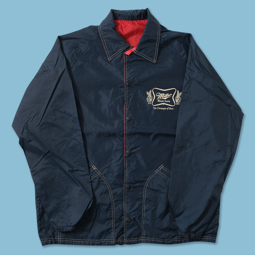 Vintage Miller Beer Coach Jacket Large 
