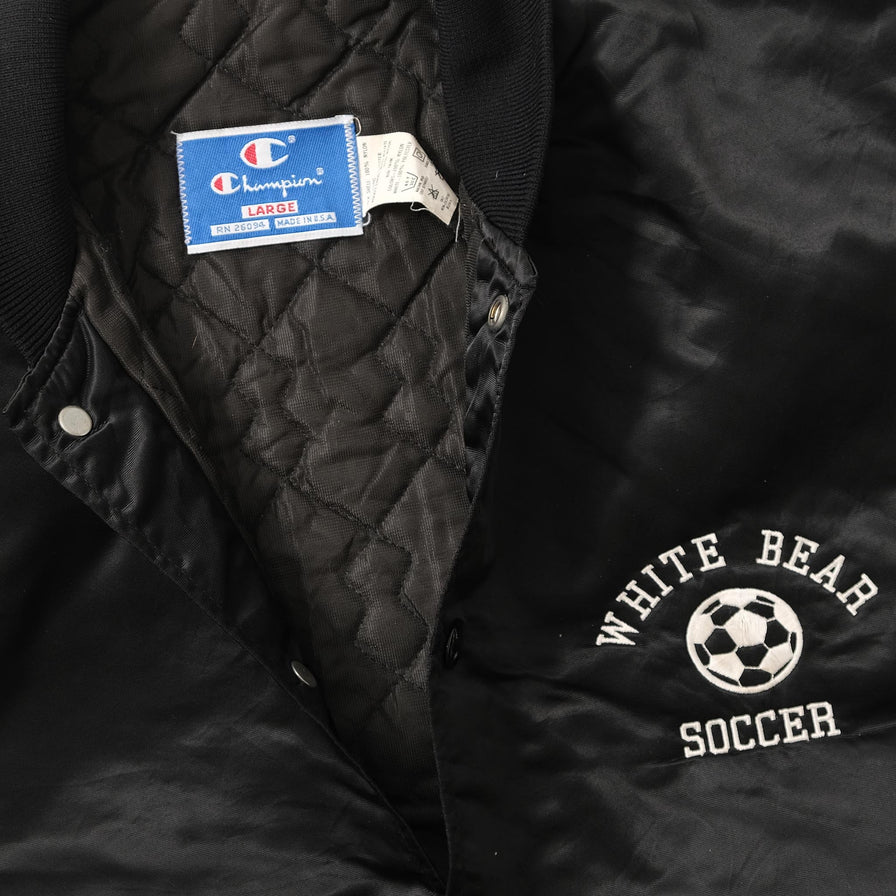 Vintage Champion Padded College Jacket Large 