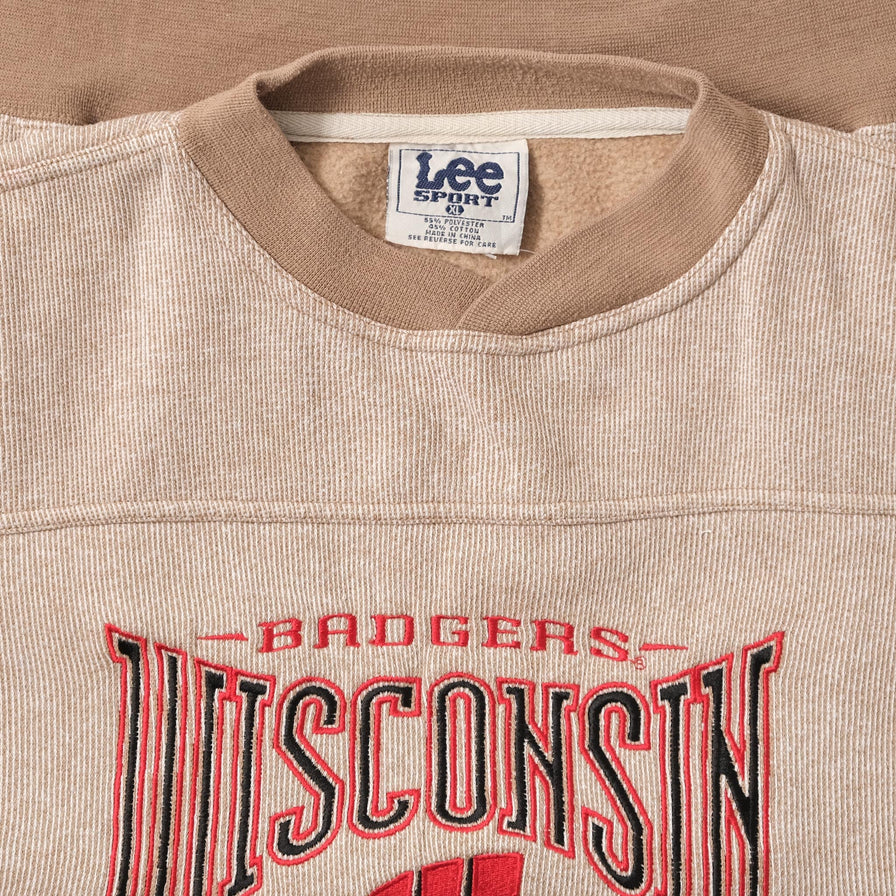 Vintage Wisconsin Badgers Sweater XLarge 