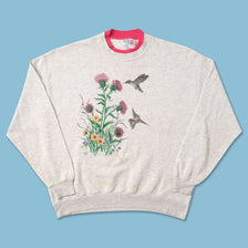 Vintage Flower Women's Sweater Large 