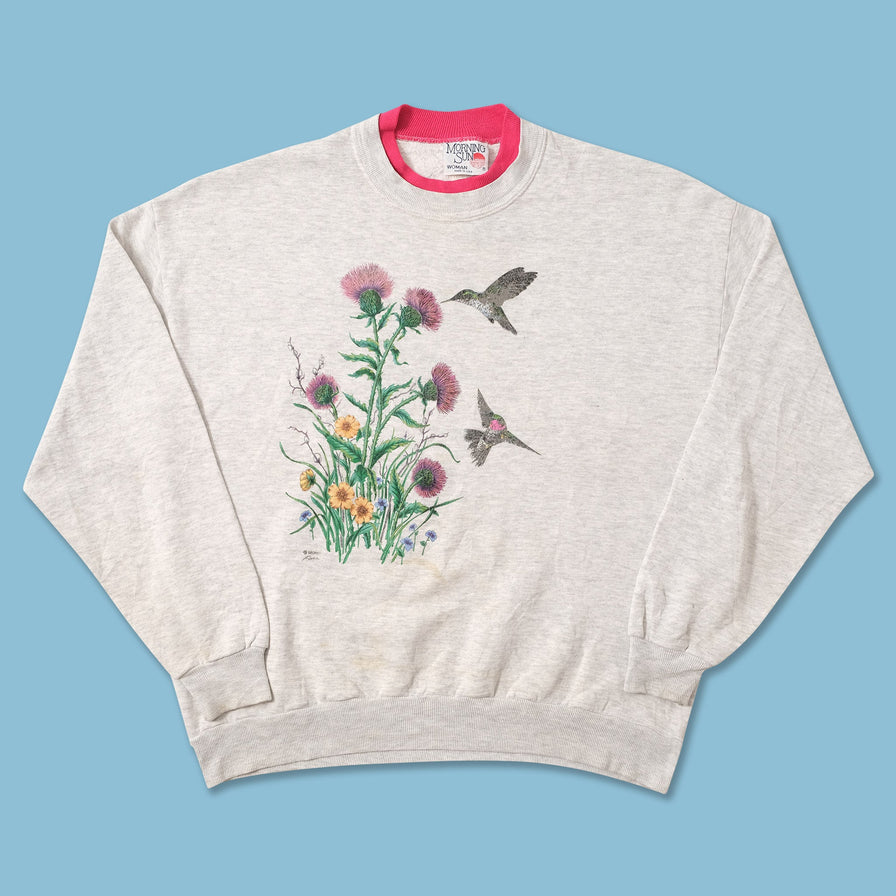 Vintage Flower Women's Sweater Large 