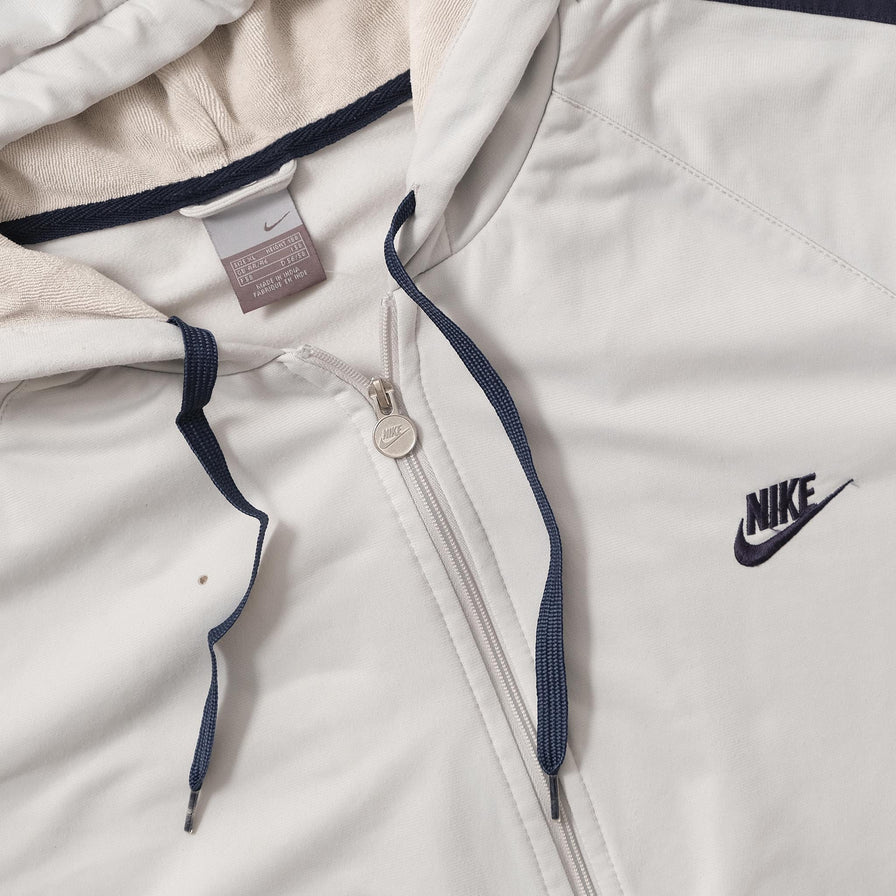 Vintage Nike Hooded Track Jacket Large 
