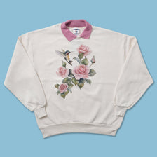 Vintage Flower Sweater Large 