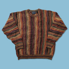Vintage Coogi Style Knit Sweater Large 