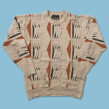 Vintage Coogi Style Knit Sweater Medium 