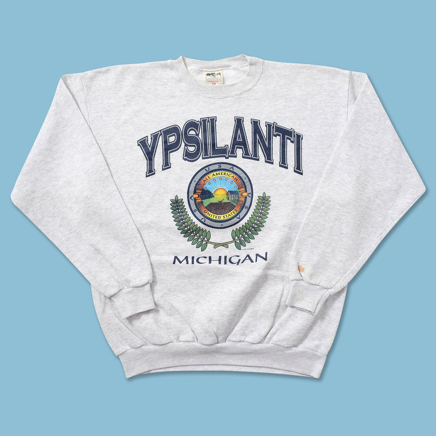 Vintage Ypsilanti Michigan Sweater Large 