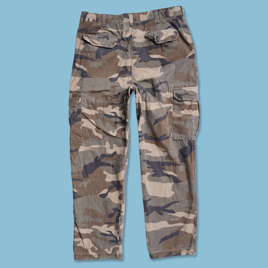 Y2K Camo Cargo Pants 38x32 - Double Double Vintage