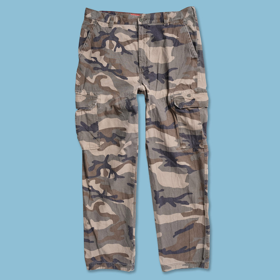 Y2K Camo Cargo Pants 38x32 - Double Double Vintage