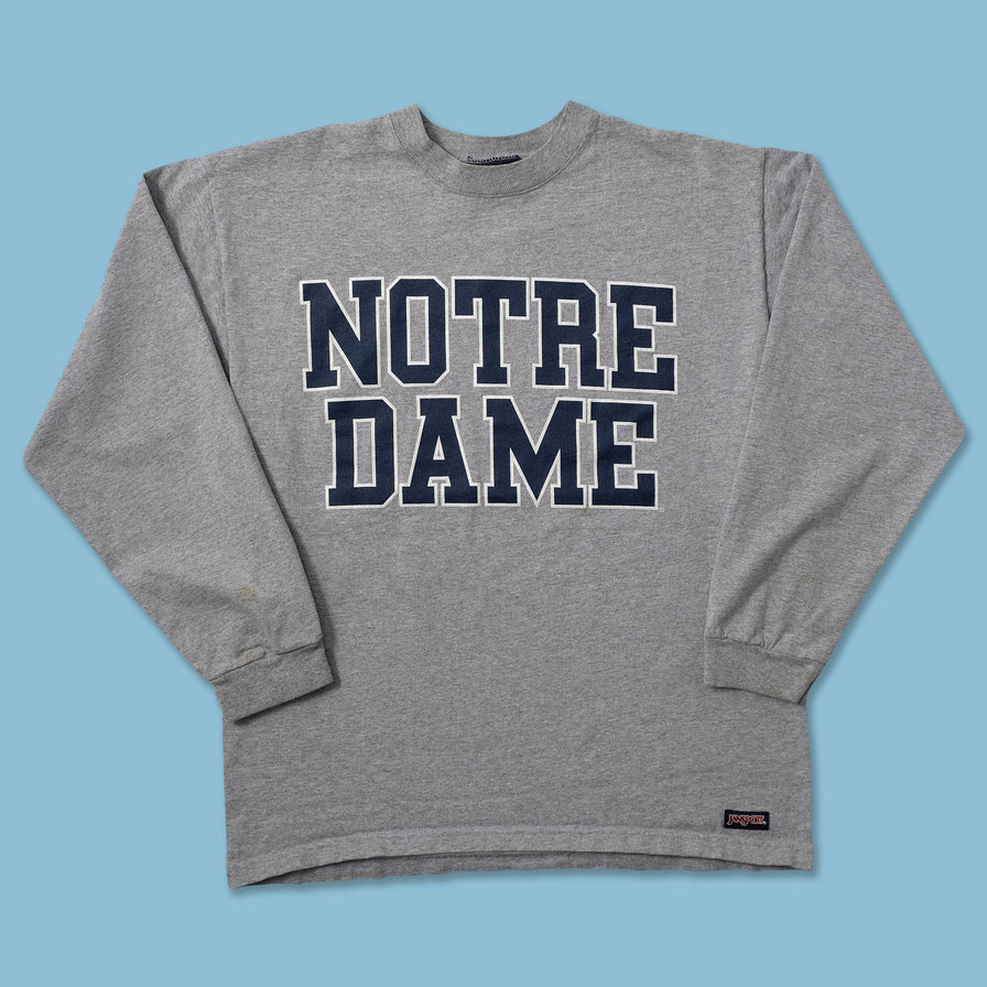 Vintage Notre Dame Longsleeve Medium - Double Double Vintage