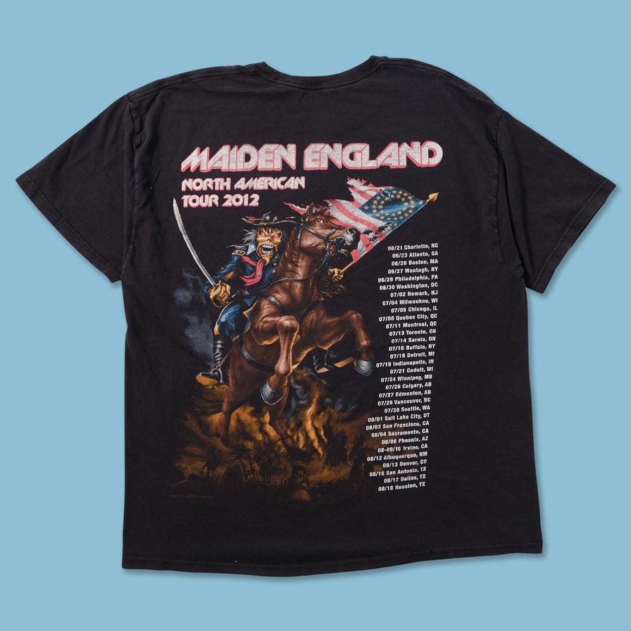 2012 Iron Maiden T-Shirt Large - Double Double Vintage