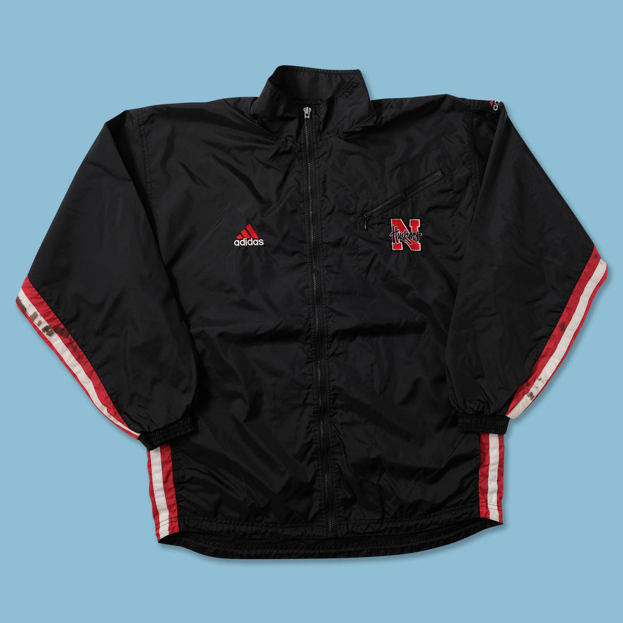 Vintage adidas Nebraska Huskers Track Jacket Medium - Double Double Vintage