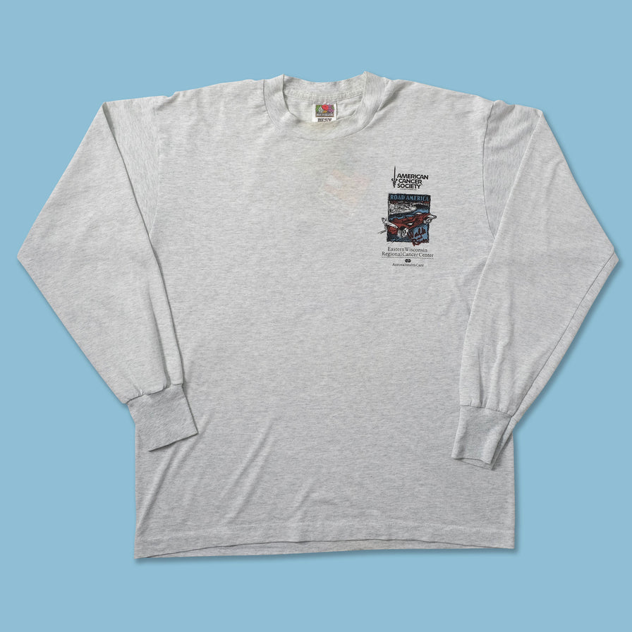 Vintage American Cancer Society Longsleeve Large - Double Double Vintage