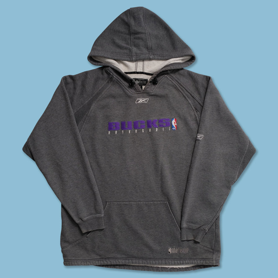 Vintage Reebok Milwaukee Bucks Hoody XLarge - Double Double Vintage