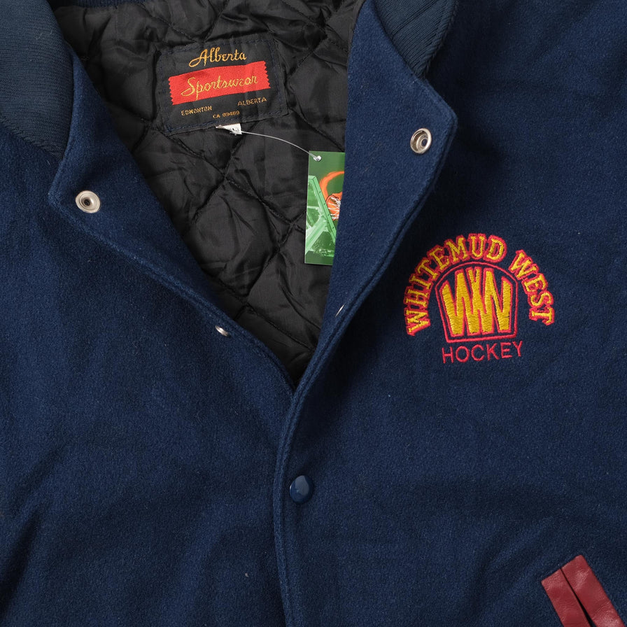 Vintage College Wool Jacket Large 