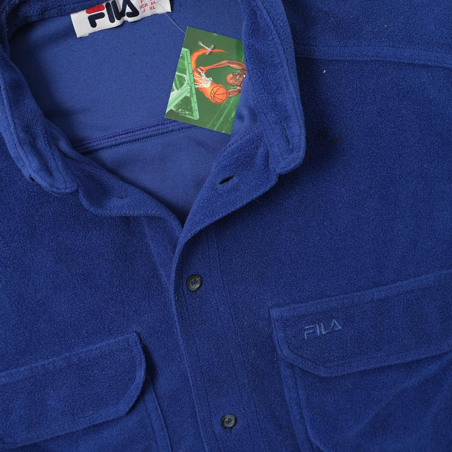 Vintage Fila Fleece Shirt Medium 