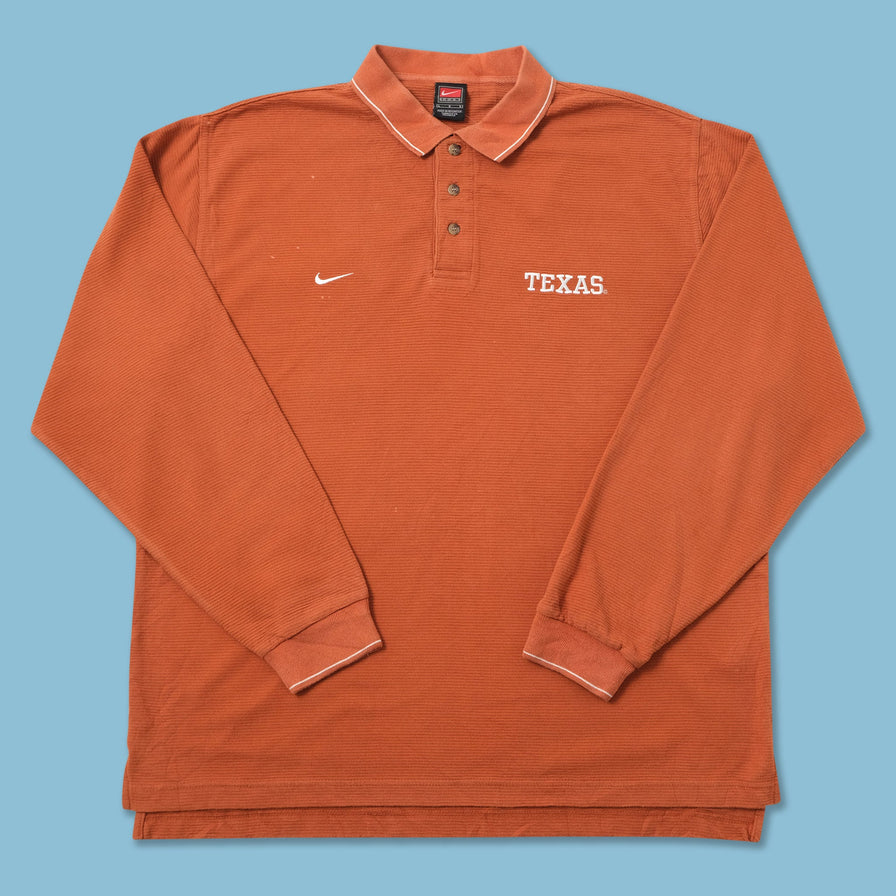 Vintage Nike Texas Longhorns Long Polo Large 