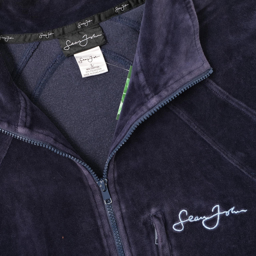 Vintage Sean John Velour Jacket Large 