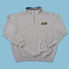 Vintage Missouri Tigers Q-Zip Sweater Large 