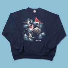 Vintage Winter Sweater XLarge 