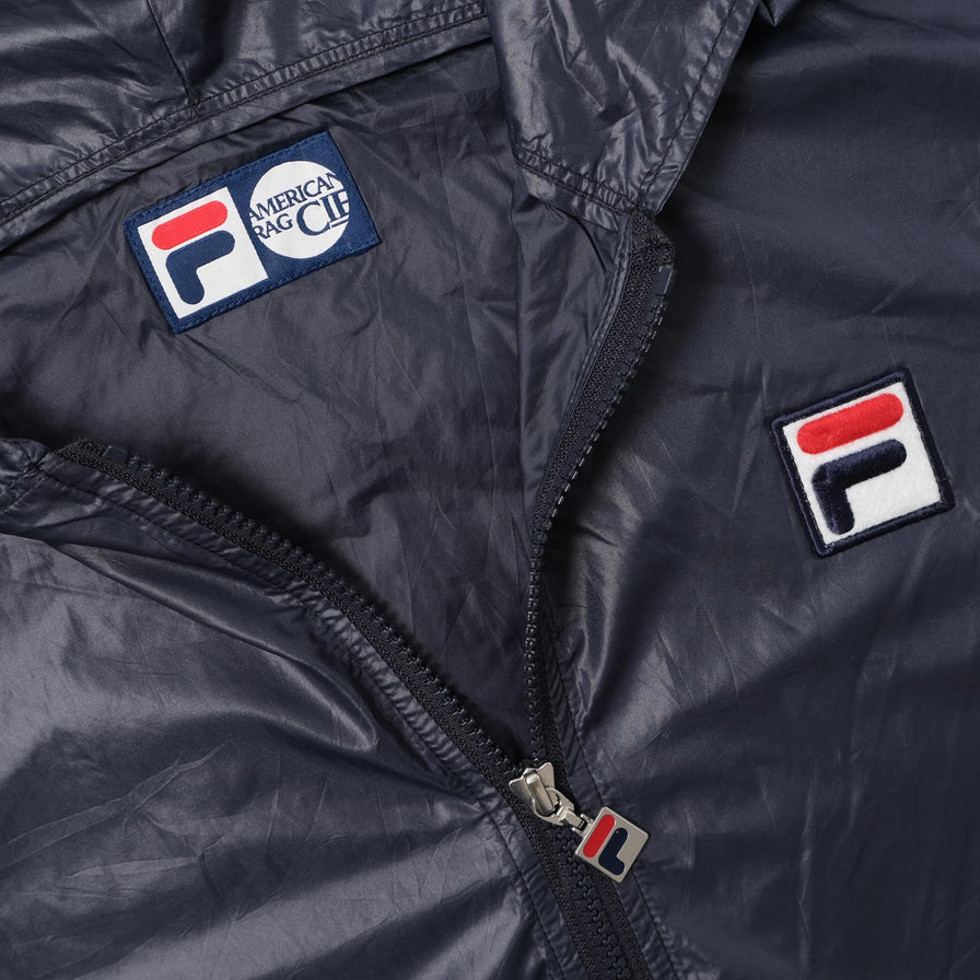 Vintage Fila Hooded Track Jacket Small 