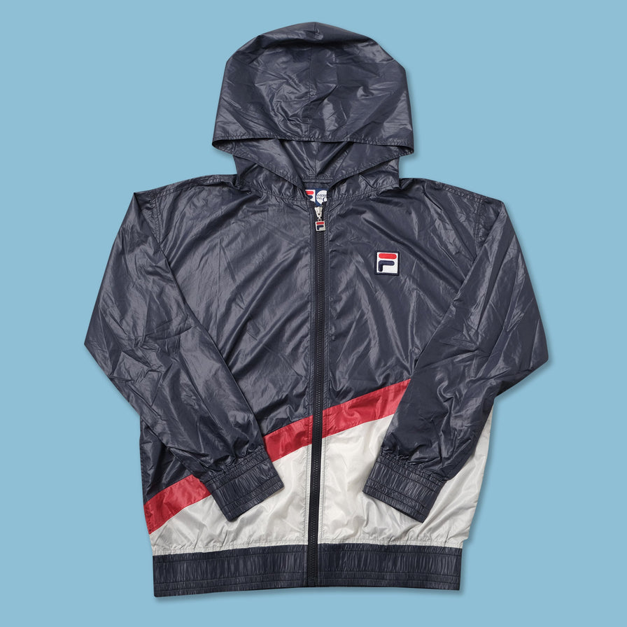Vintage Fila Hooded Track Jacket Small 