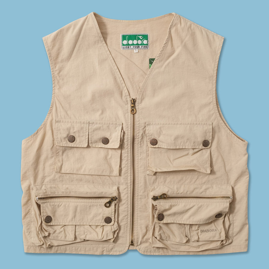 Vintage Diadora Utility Vest Large 