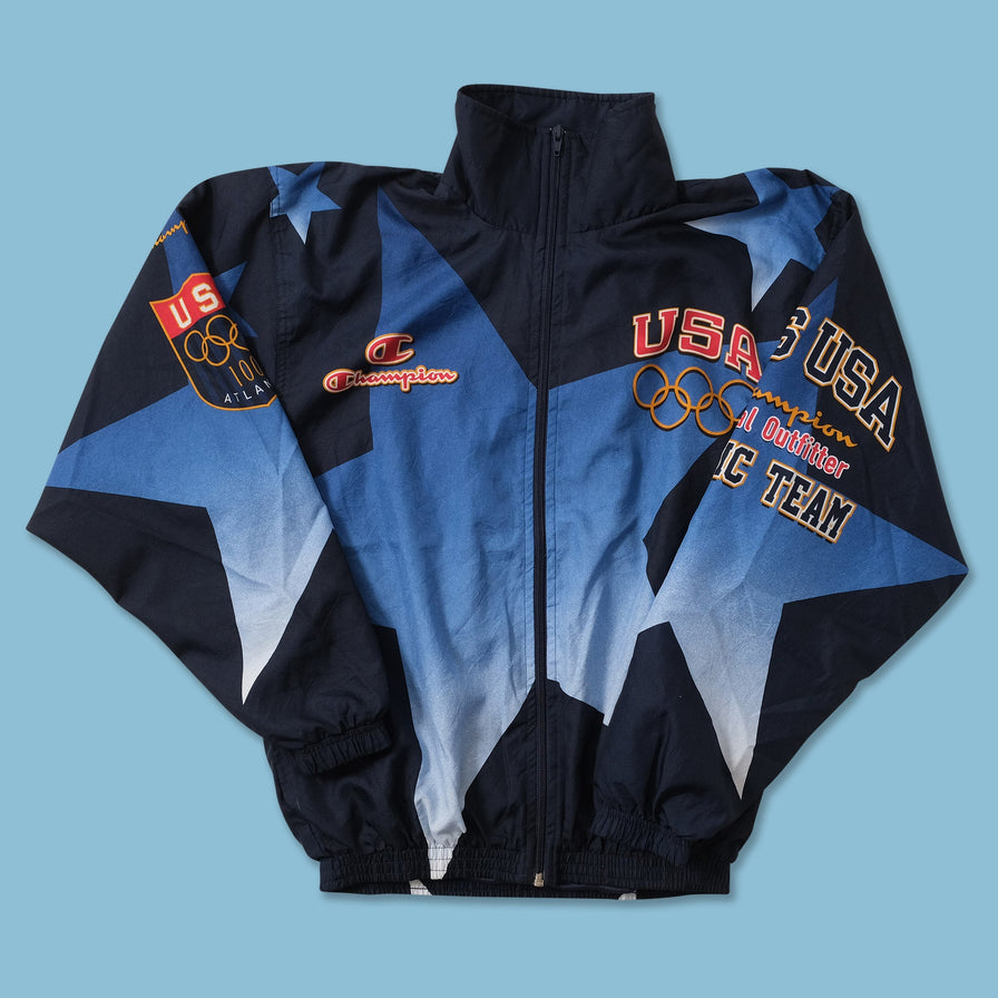 Vintage Champion USA Olympic Team Atlanta Track Jacket Medium 