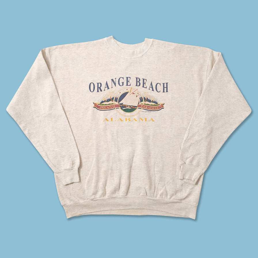 Vintage Orange Beach Alabama Sweater XLarge 