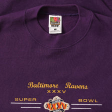 2001 Baltimore Ravens Super Bowl Sweater Large 