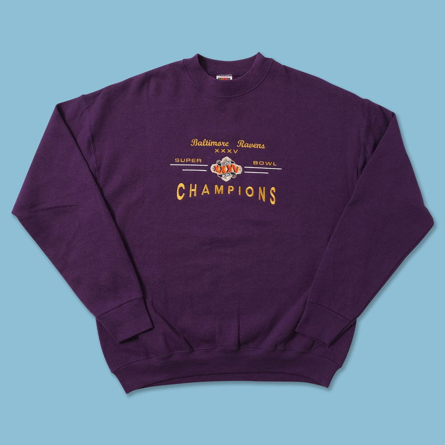 2001 Baltimore Ravens Super Bowl Sweater Large 