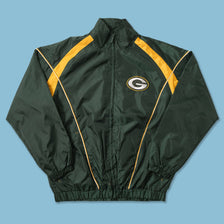 Vintage Green Bay Packers Track Jacket Large 